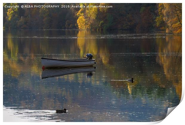 Autumn Reflections Print by ALBA PHOTOGRAPHY