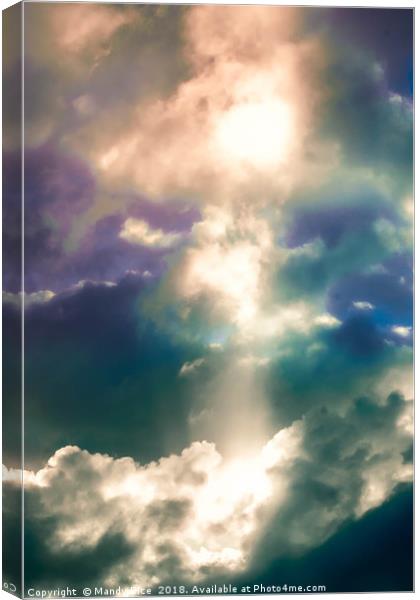 Dawns first sun ray Canvas Print by Mandy Rice