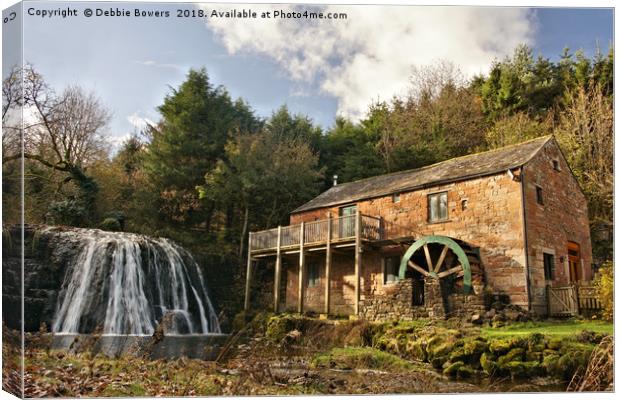 Rutter fall & Water Mill  Canvas Print by Lady Debra Bowers L.R.P.S