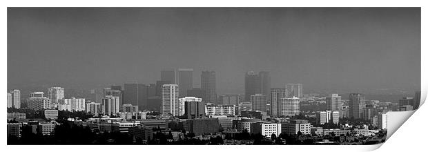 Los Angeles Downtown Print by Dave Livsey