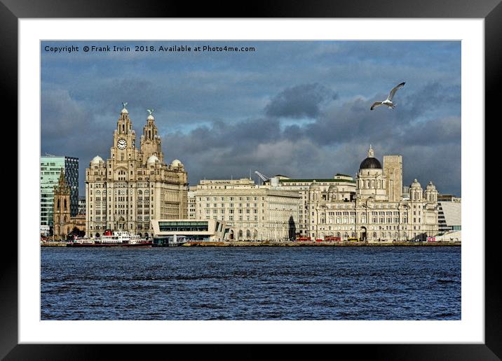 Liverpool's iconic "Three Graces" Framed Mounted Print by Frank Irwin