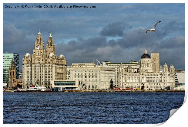 Liverpool's iconic "Three Graces" Print by Frank Irwin