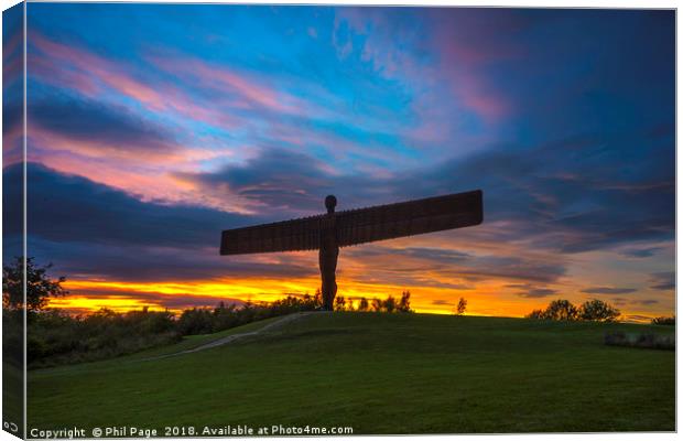 Angel of the North Canvas Print by Phil Page