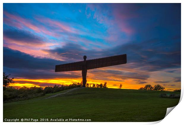 Angel of the North Print by Phil Page