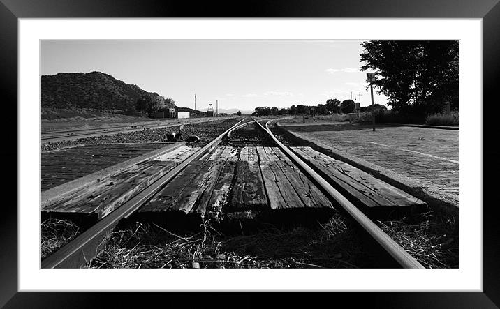 Vanishing Point Framed Mounted Print by Dave Livsey