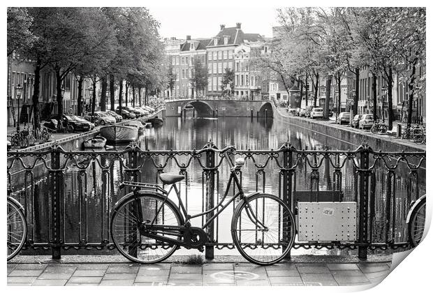 Amsterdam in Black & White Print by Graham Custance