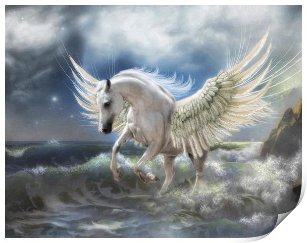 Pegasus Rising Print by Trudi Simmonds