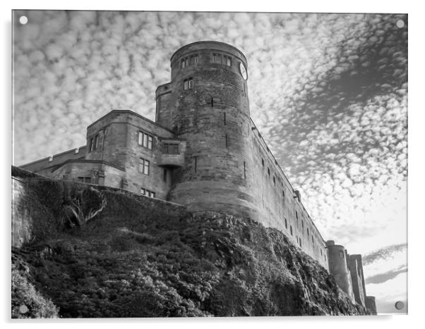 Bamburgh Fortress Acrylic by Naylor's Photography
