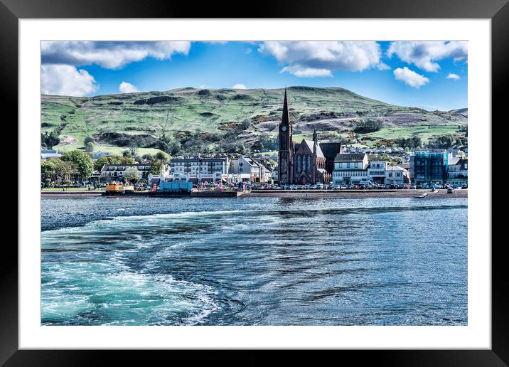 Largs Seafront Framed Mounted Print by Valerie Paterson