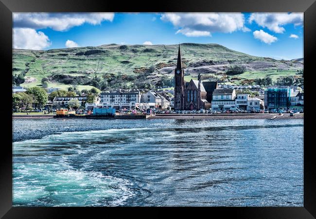 Largs Seafront Framed Print by Valerie Paterson