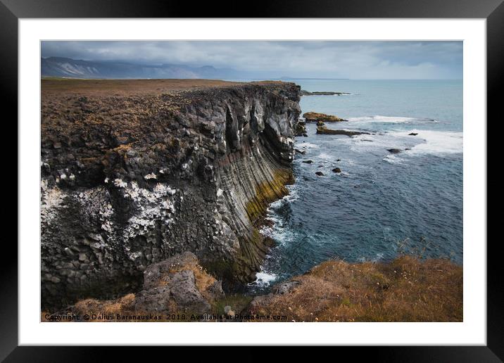 Icelandic seascape near Arnarstapi village Framed Mounted Print by Dalius Baranauskas