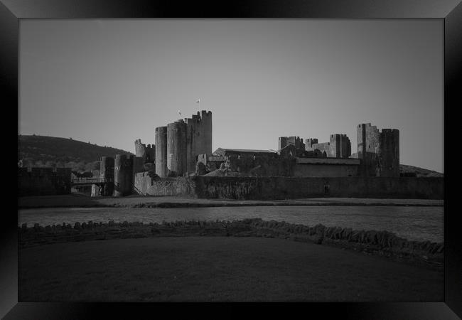  Caerphilly Castle                                Framed Print by jason jones