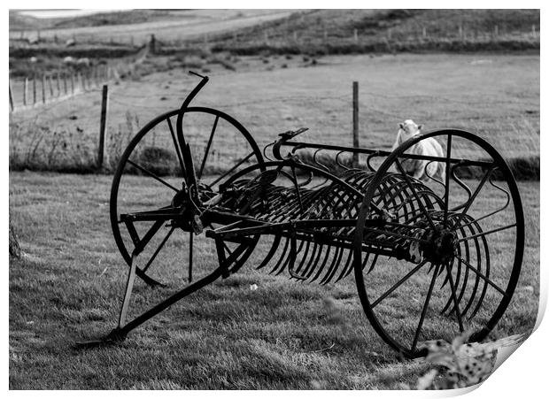 Old Plough Print by Gary Ford