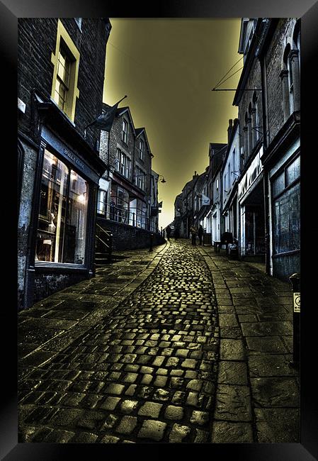 Stoney St @ Frome Framed Print by Rob Hawkins