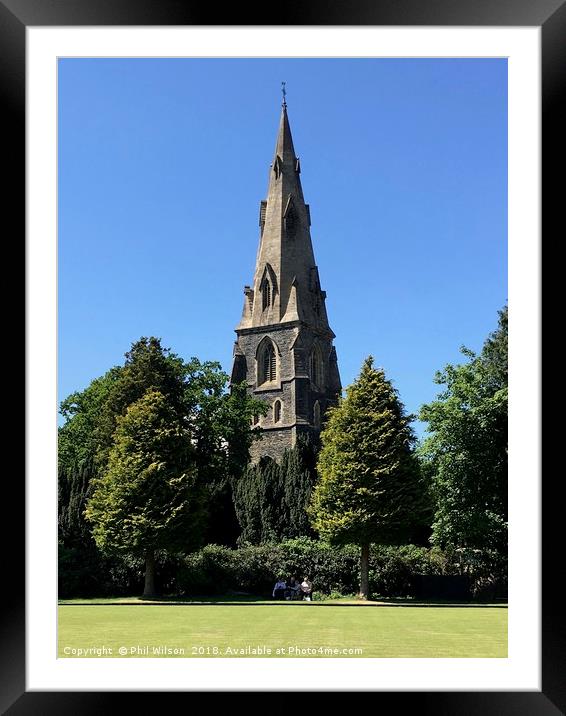 St Mary's Church Ambleside. Framed Mounted Print by Phil Wilson