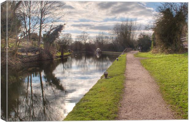 Grand Union Canal Rickmansworth Canvas Print by Chris Day