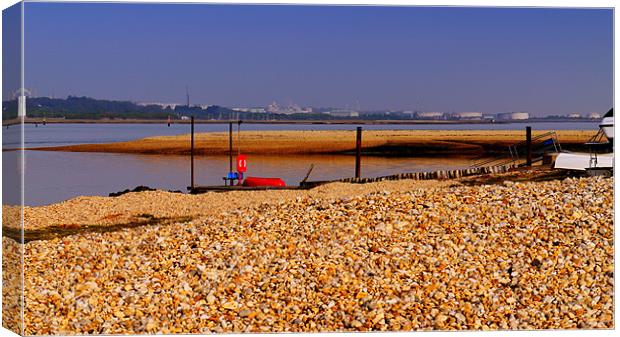 Calshot View To Fawley Canvas Print by Louise Godwin