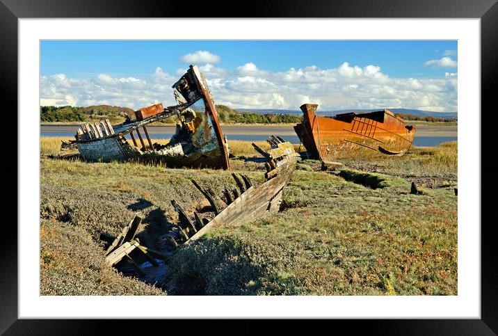 The old wrecks Framed Mounted Print by JC studios LRPS ARPS