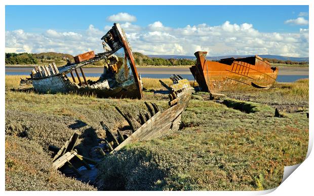 The old wrecks Print by JC studios LRPS ARPS