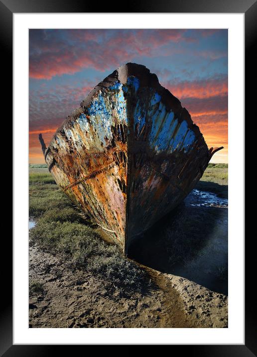 Rusting hull Framed Mounted Print by JC studios LRPS ARPS