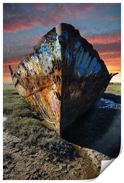 Rusting hull Print by JC studios LRPS ARPS