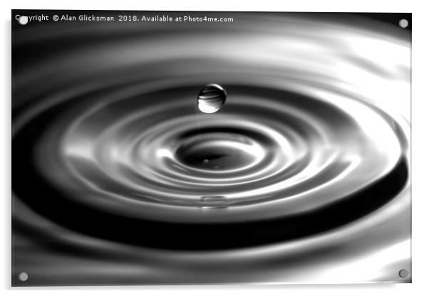 A water droplet Acrylic by Alan Glicksman