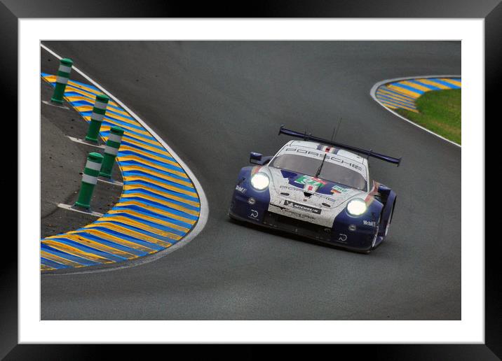 Porsche 911 RSR sports car Framed Mounted Print by Andy Evans Photos