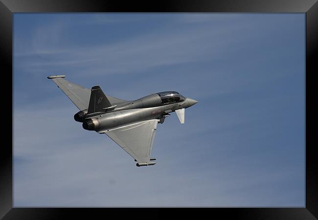 Eurofighter Typhoon Banking away Framed Print by Oxon Images