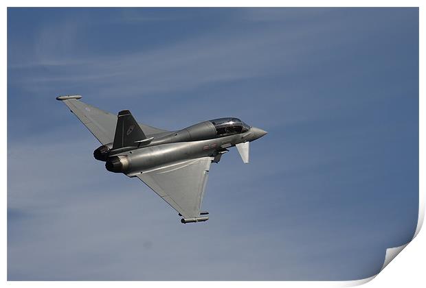 Eurofighter Typhoon Banking away Print by Oxon Images