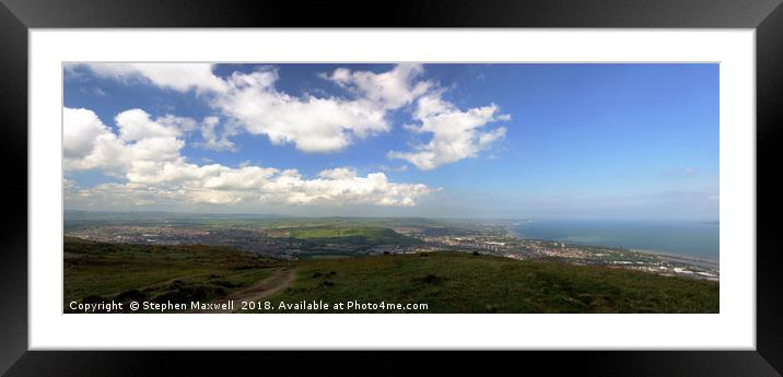 Antrim Plateau Framed Mounted Print by Stephen Maxwell