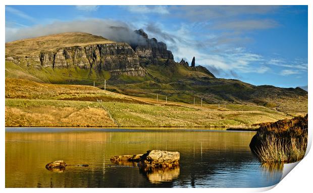 Storr and Loch Fada in morning sunshine Print by JC studios LRPS ARPS