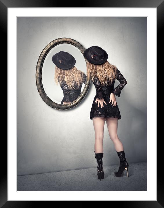 Never look back Framed Mounted Print by Johan Swanepoel