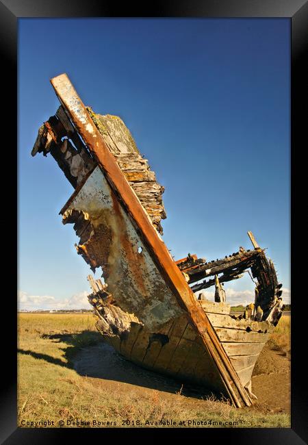 Shipwrecked Boat  Framed Print by Lady Debra Bowers L.R.P.S