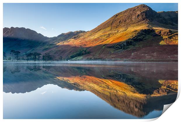 Buttermere Mist Print by Paul Andrews
