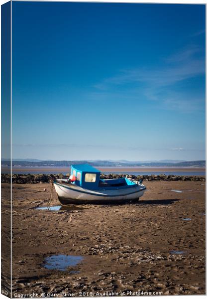 Waiting for the tide Canvas Print by Gary Turner