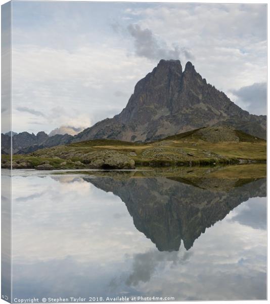 Lac Du Miey Canvas Print by Stephen Taylor