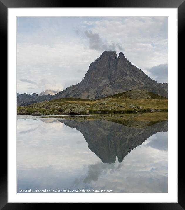Lac Du Miey Framed Mounted Print by Stephen Taylor