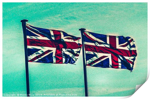 Flying the flags Print by Mandy Rice