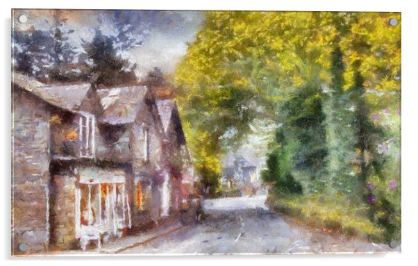 Grasmere , Lake District  Acrylic by Irene Burdell