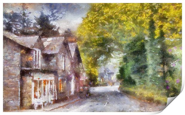 Grasmere , Lake District  Print by Irene Burdell