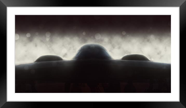 B-2 Shadows Framed Mounted Print by J Biggadike