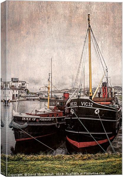 Boats with History                         Canvas Print by David Mccandlish