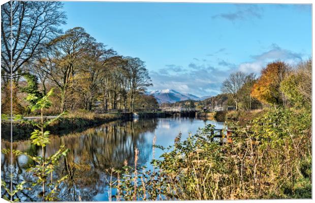 Caledonian Canal Canvas Print by Valerie Paterson