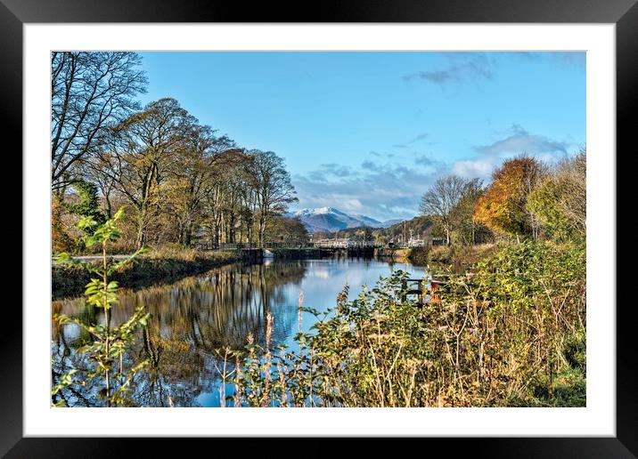 Caledonian Canal Framed Mounted Print by Valerie Paterson