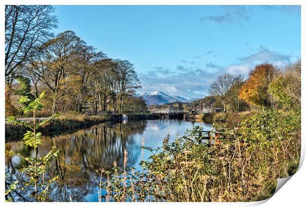 Caledonian Canal Print by Valerie Paterson