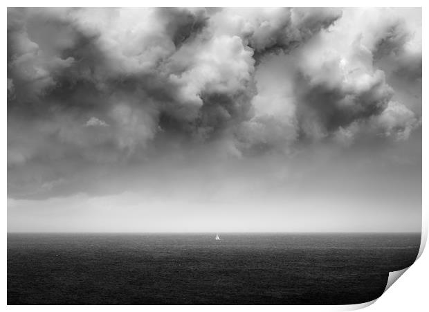 Race on the English Channel Print by Stewart Mckeown