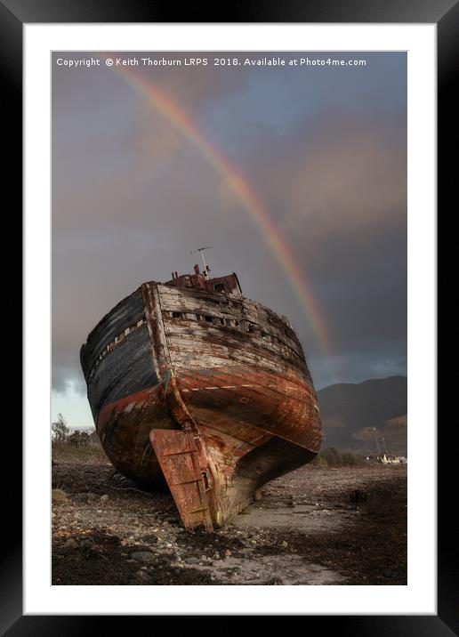 Old Boat on Coal Bay Framed Mounted Print by Keith Thorburn EFIAP/b