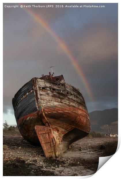 Old Boat on Coal Bay Print by Keith Thorburn EFIAP/b