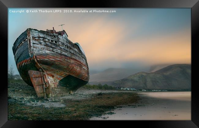 Old Boat on Coal Bay Framed Print by Keith Thorburn EFIAP/b
