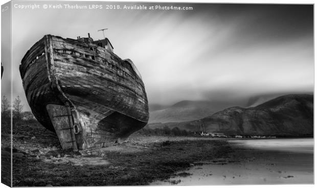 Old Boat on Coal Bay Canvas Print by Keith Thorburn EFIAP/b